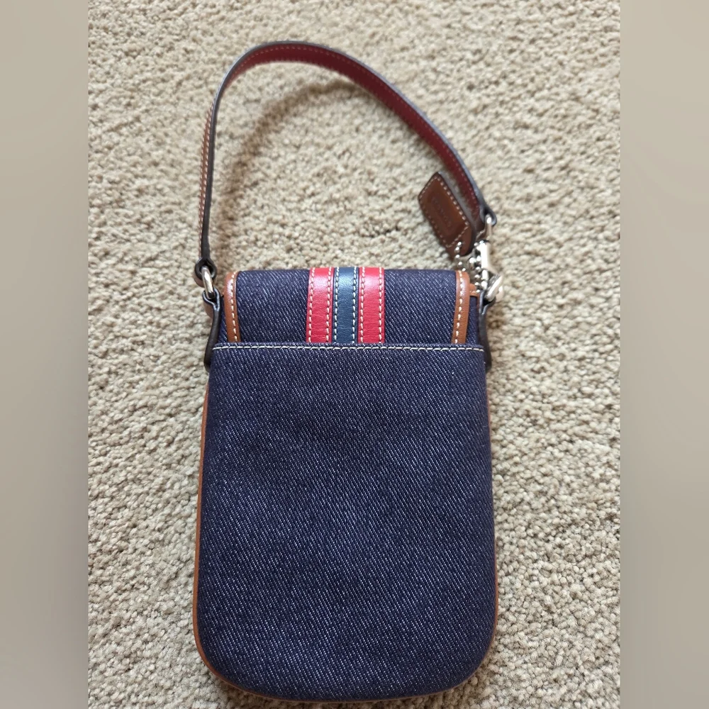 Coach Denim and Leather Crossbody Bag - Picture 2 of 4